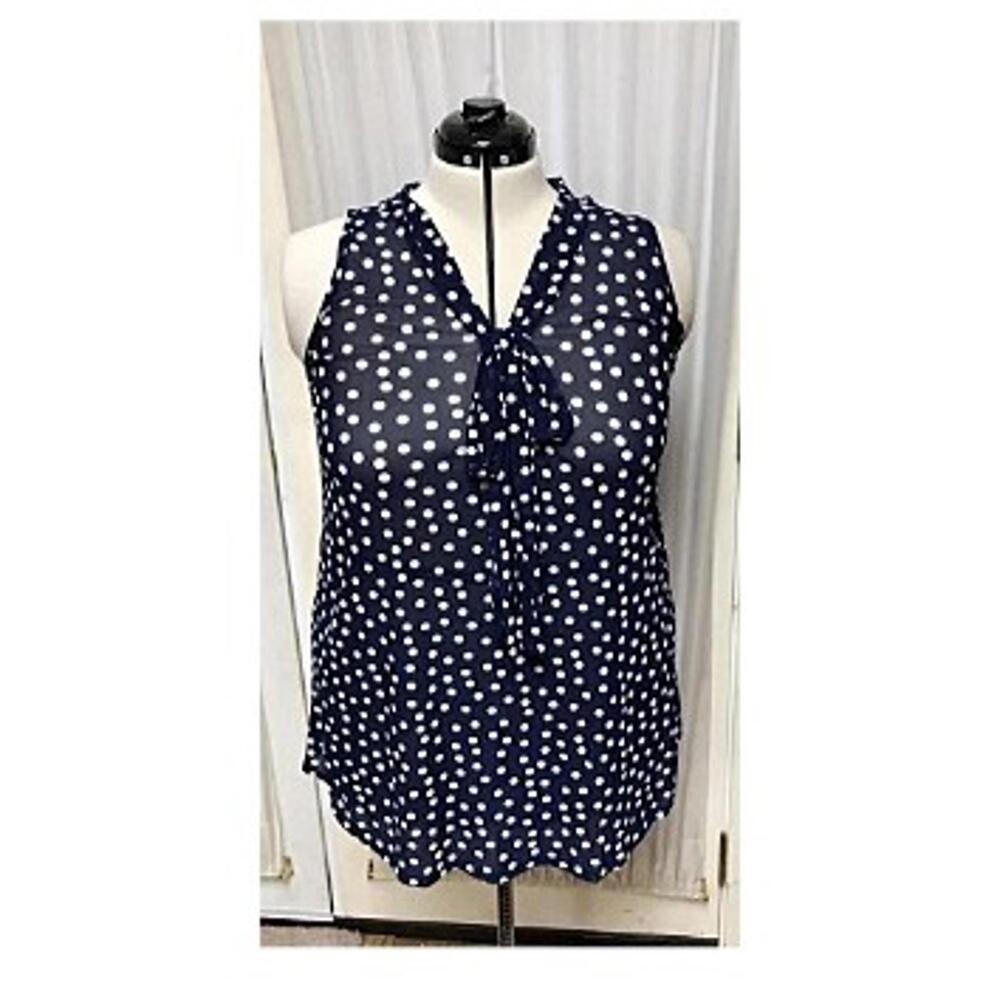 Siren Lily maternity blue and white blouse. Size large.